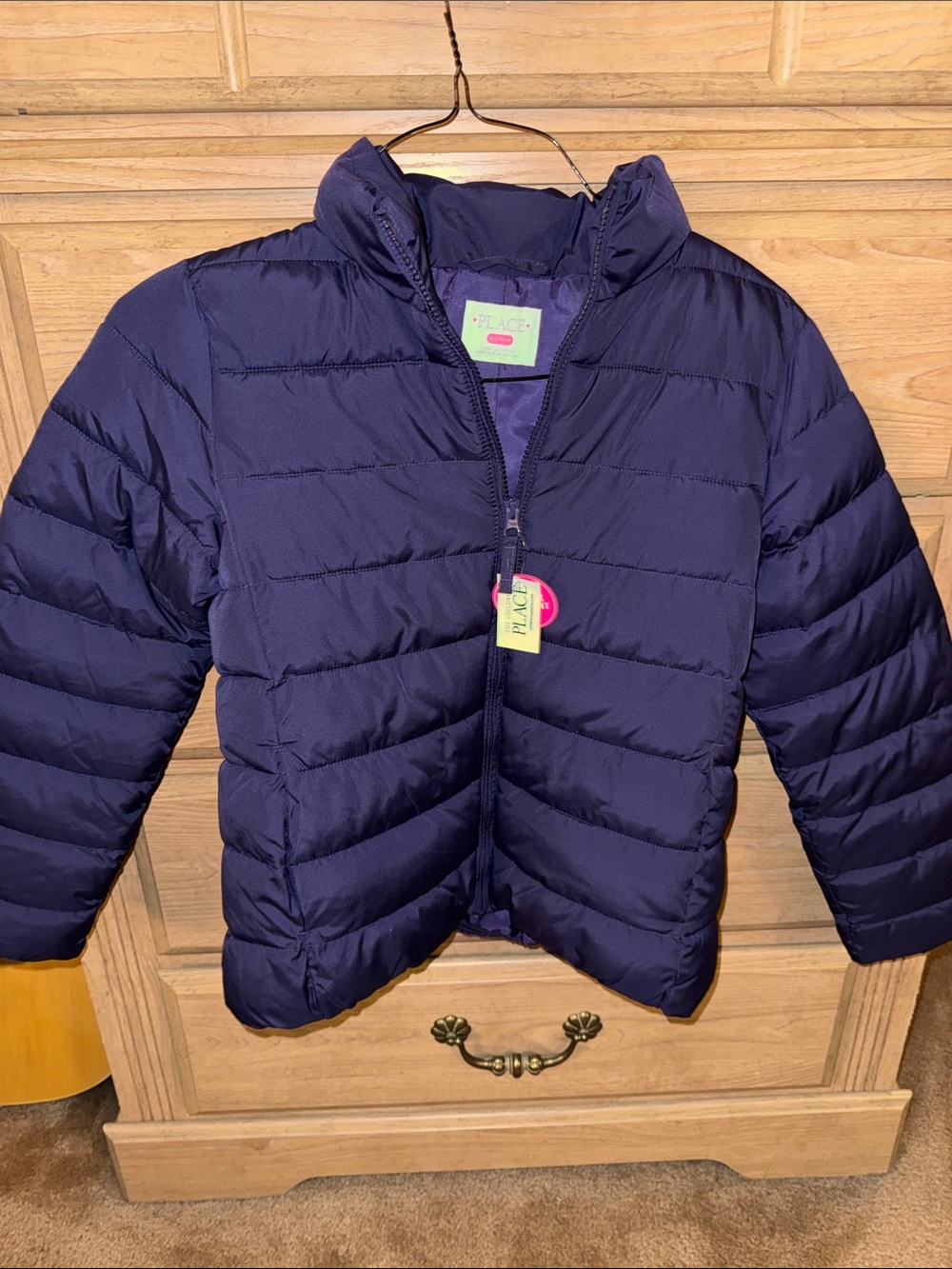 The Children's Place Navy Quilted Puffer Jacket